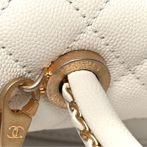 CHANEL Caviar Quilted Mini Coco Chain Handle Flap - Picture 11 of 11